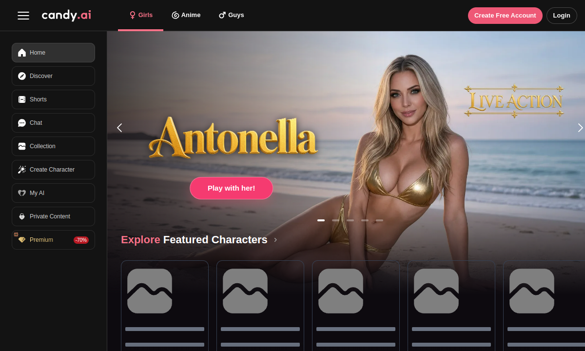 Candy.ai official platform preview
