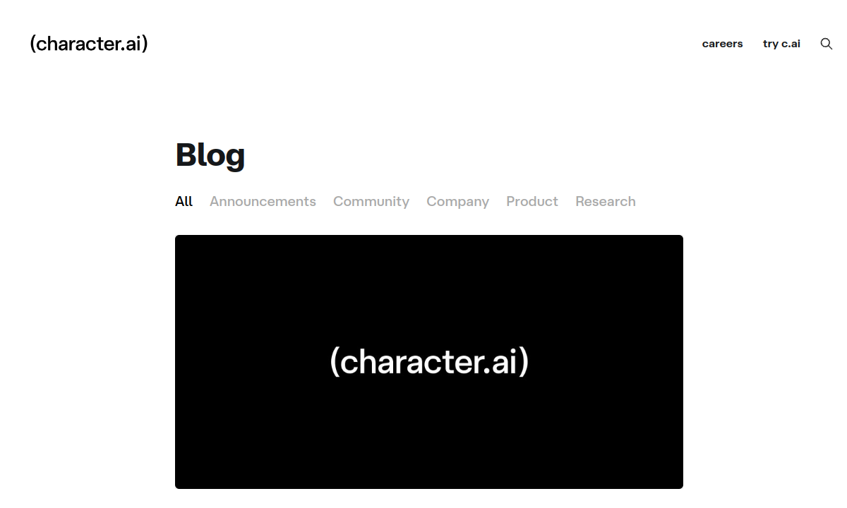 Character.AI official platform preview