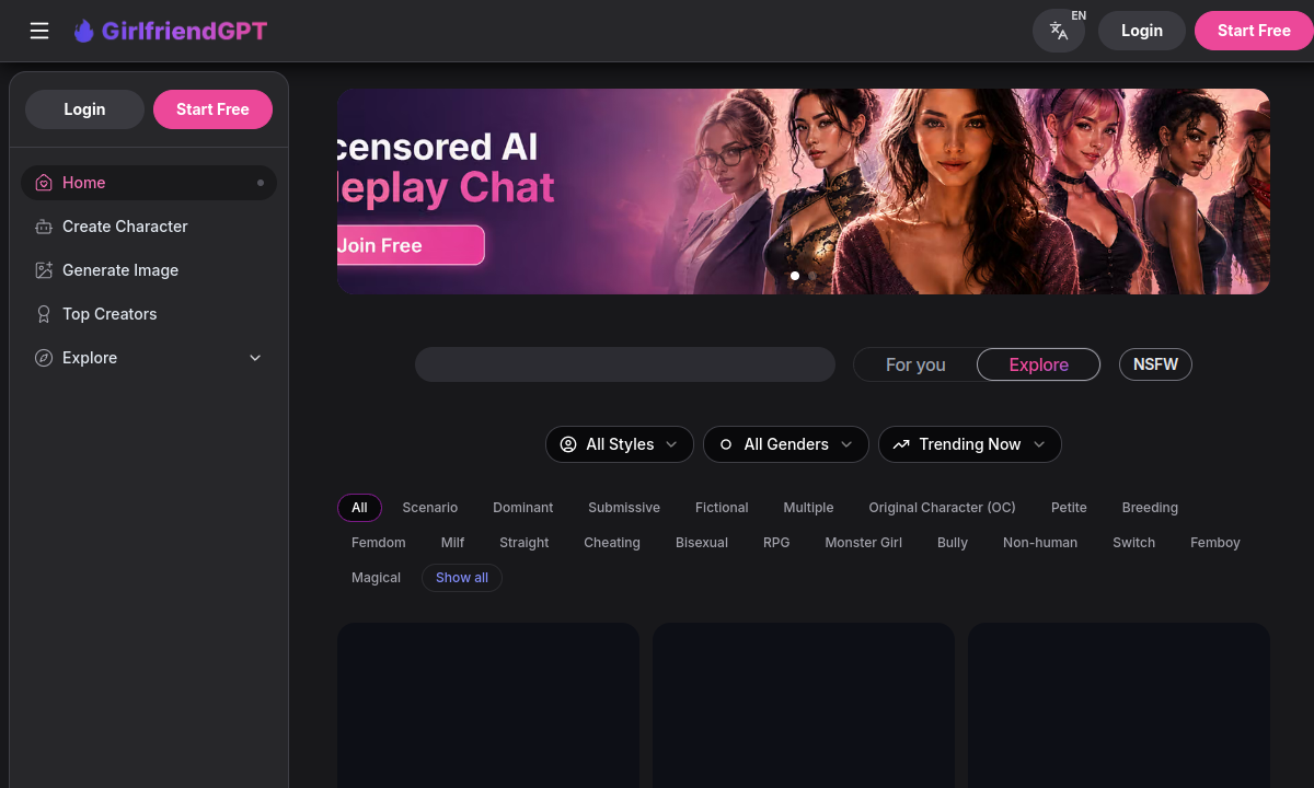 GirlfriendGPT official platform preview