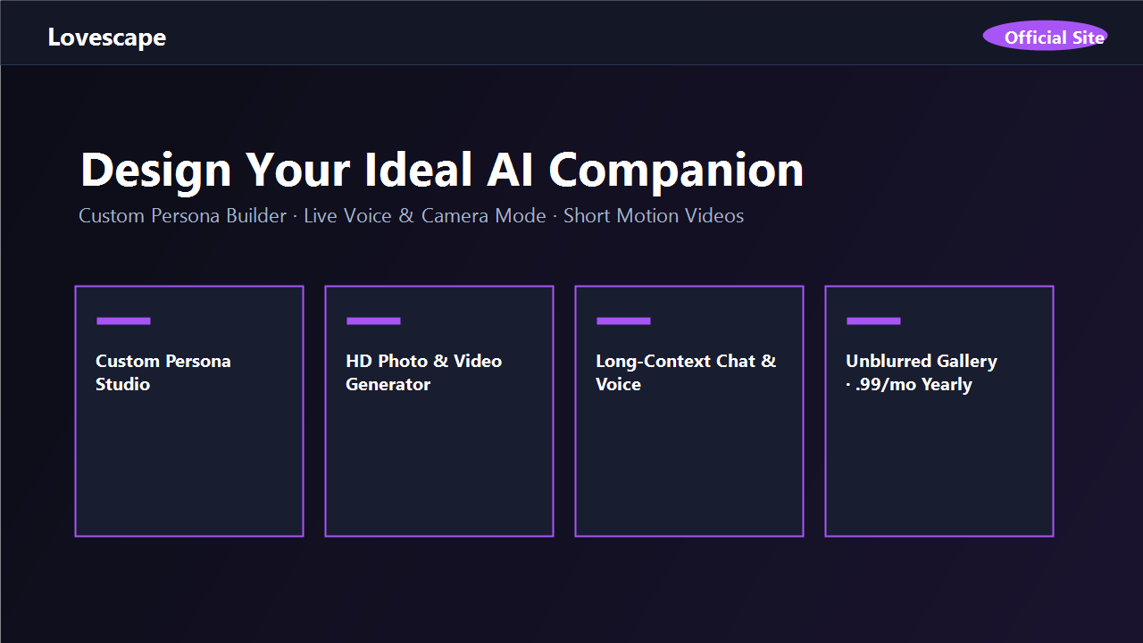 Lovescape official platform preview
