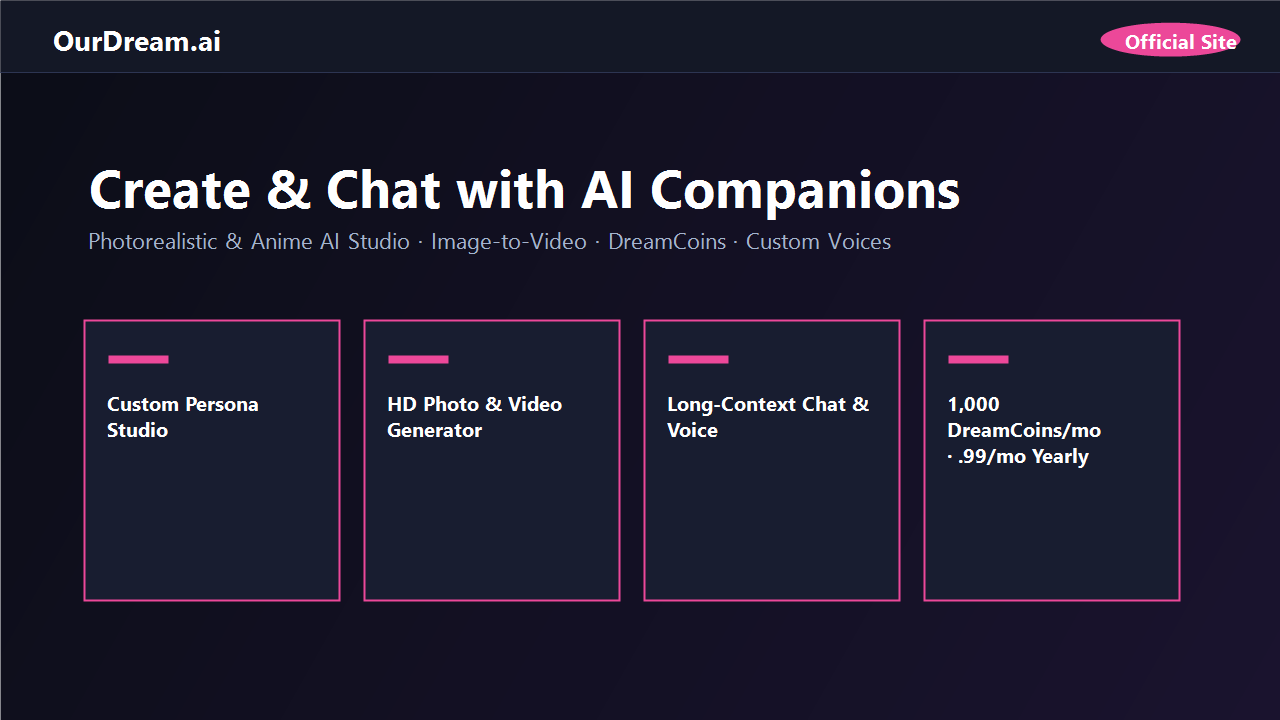 OurDream.ai official platform preview