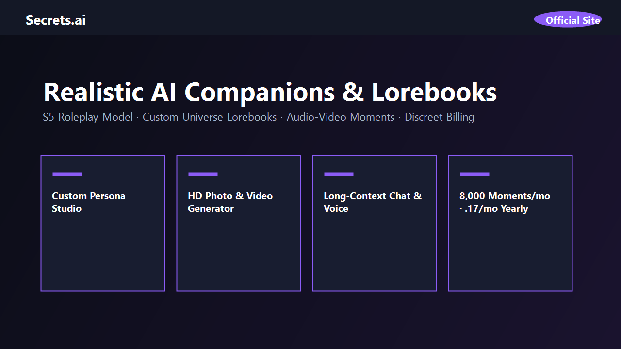 Secrets.ai official platform preview